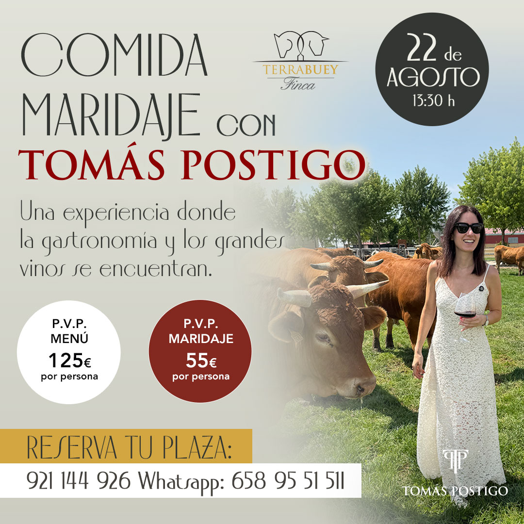 comida maridaje con Tomás Postigo